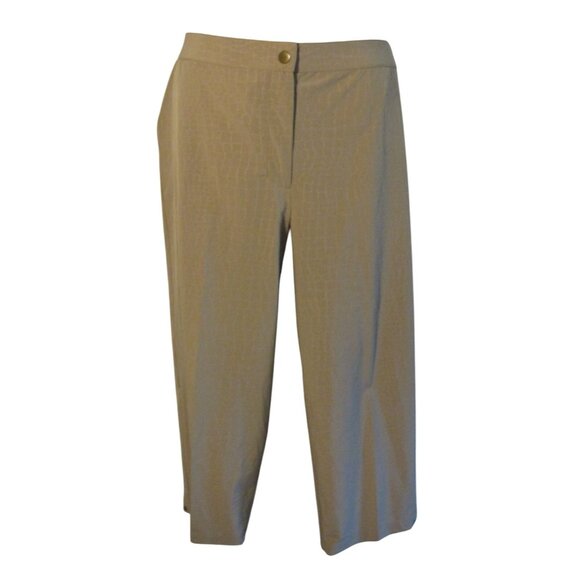 Chico's Weekends 2.5 (14) Brown Animal Print Neema Capri Pants - Picture 1 of 3